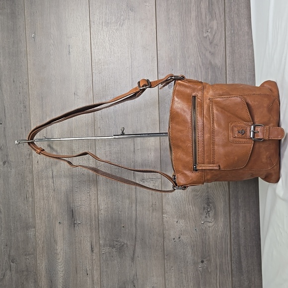 Harbour 2Nd Brown Leather Crossbody Bag - Picture 1 of 13
